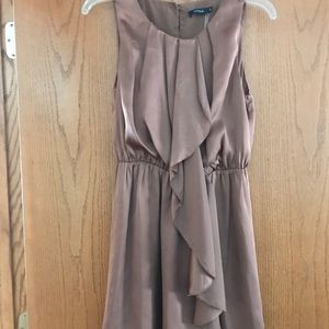 Brown satin looking dress by Theme